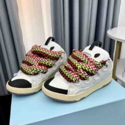 Lanvin Medley Low-Top Leather and Fabric Sneaker